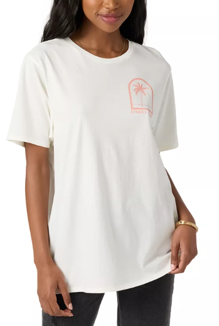 O'Neill Juniors' Byron Palms Cotton Crewneck T-Shirt XL